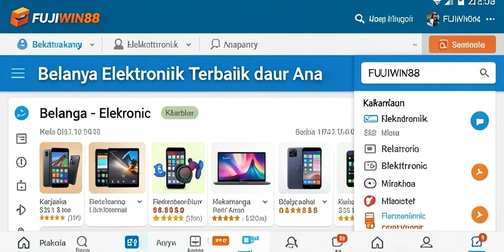 Tampilan aplikasi FUJIWIN88 yang user-friendly dan menarik.