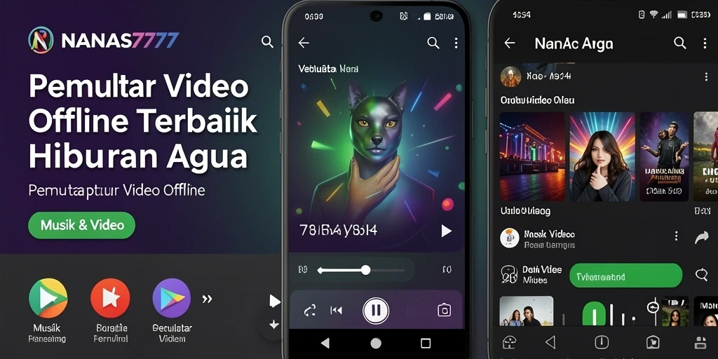 Antarmuka NANAS777 yang sederhana dan fungsional untuk pemutar video offline.