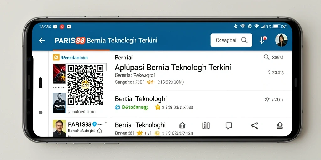 Tampilan antarmuka aplikasi PARIS88 yang modern dan mudah digunakan.