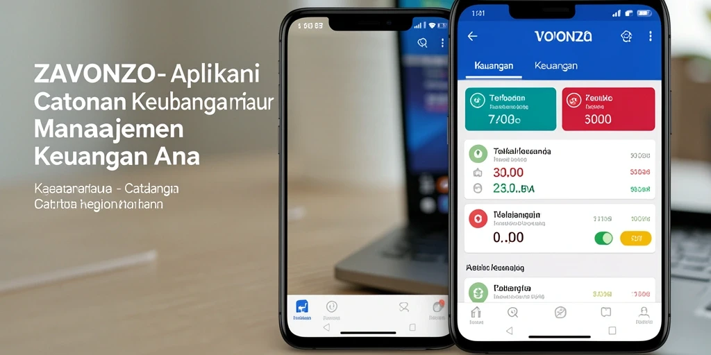 Tampilan antarmuka pengguna ZAVONZO yang mudah dipahami.