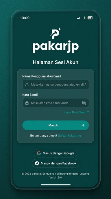 Masuk Akun pakarjp untuk Pengguna Android